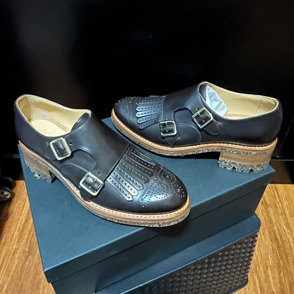 NIB The Office of Angela Scott Ms. Francoise Monkstrap in Chocolate Brown - Picture 8 of 14